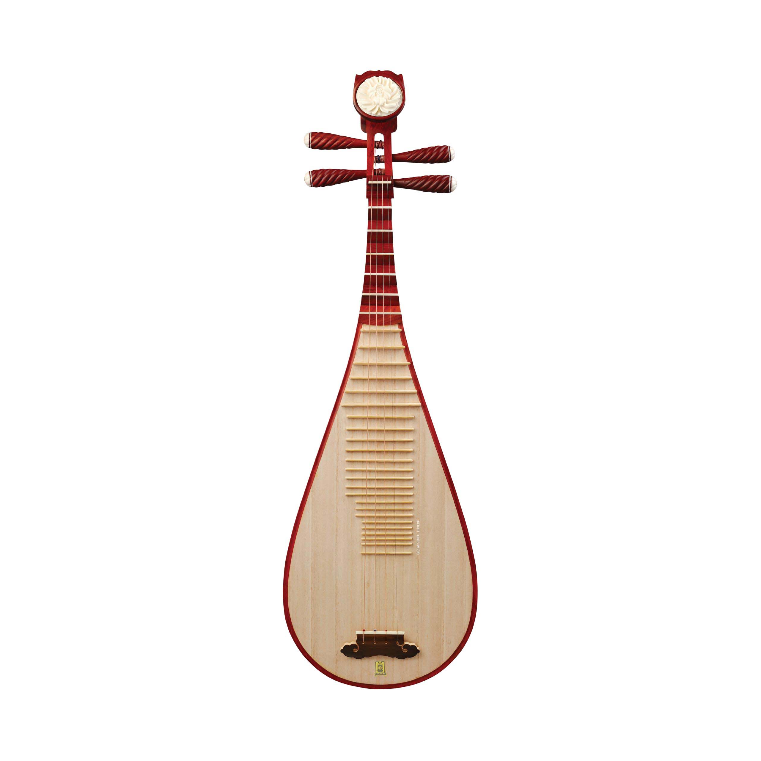 Bo Yue Model 400 Huali Rosewood Pipa front view