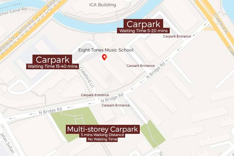 Eight Tones Store Carpark Map