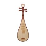 Bo Yue Model 500 Suanzhi Rosewood Pipa front view