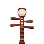 Bo Yue Model 500 Suanzhi Rosewood Pipa Head front view
