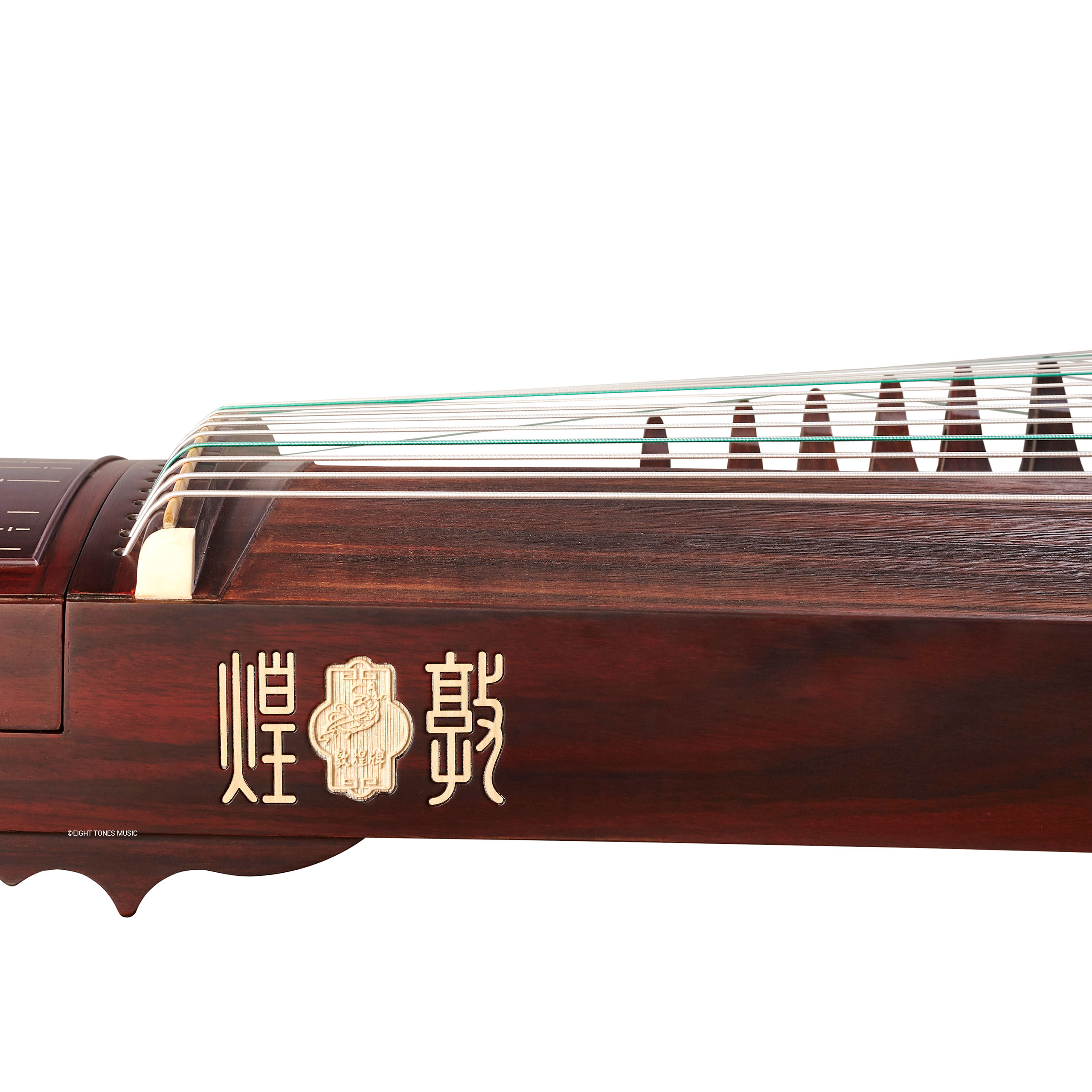 Dunhuang Yichang ‘Bamboo’s Pavilion’ Yellow Sandalwood Guzheng Sideboard with brand