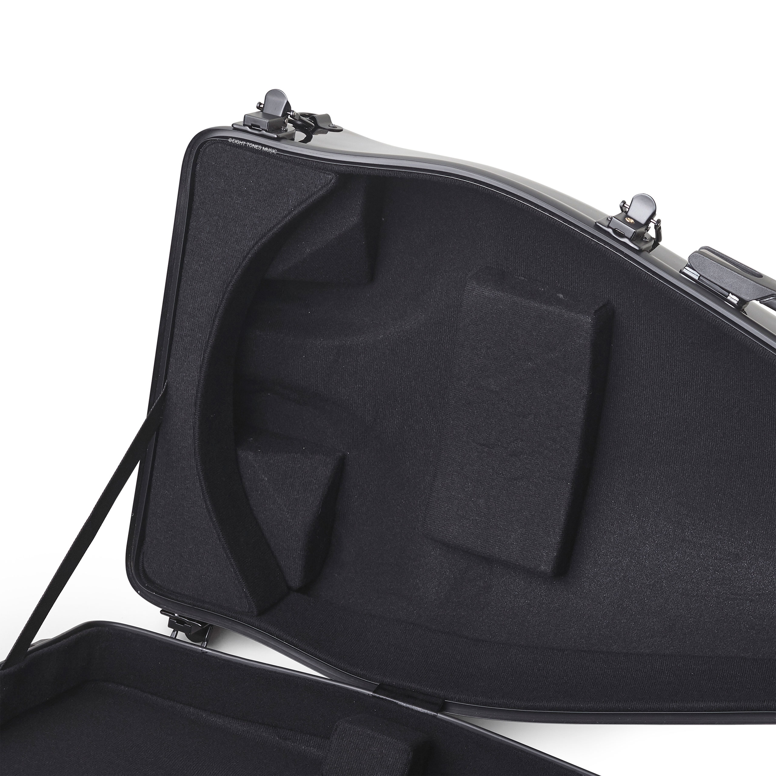 Black Pipa Fiberglass Hard Case Interior
