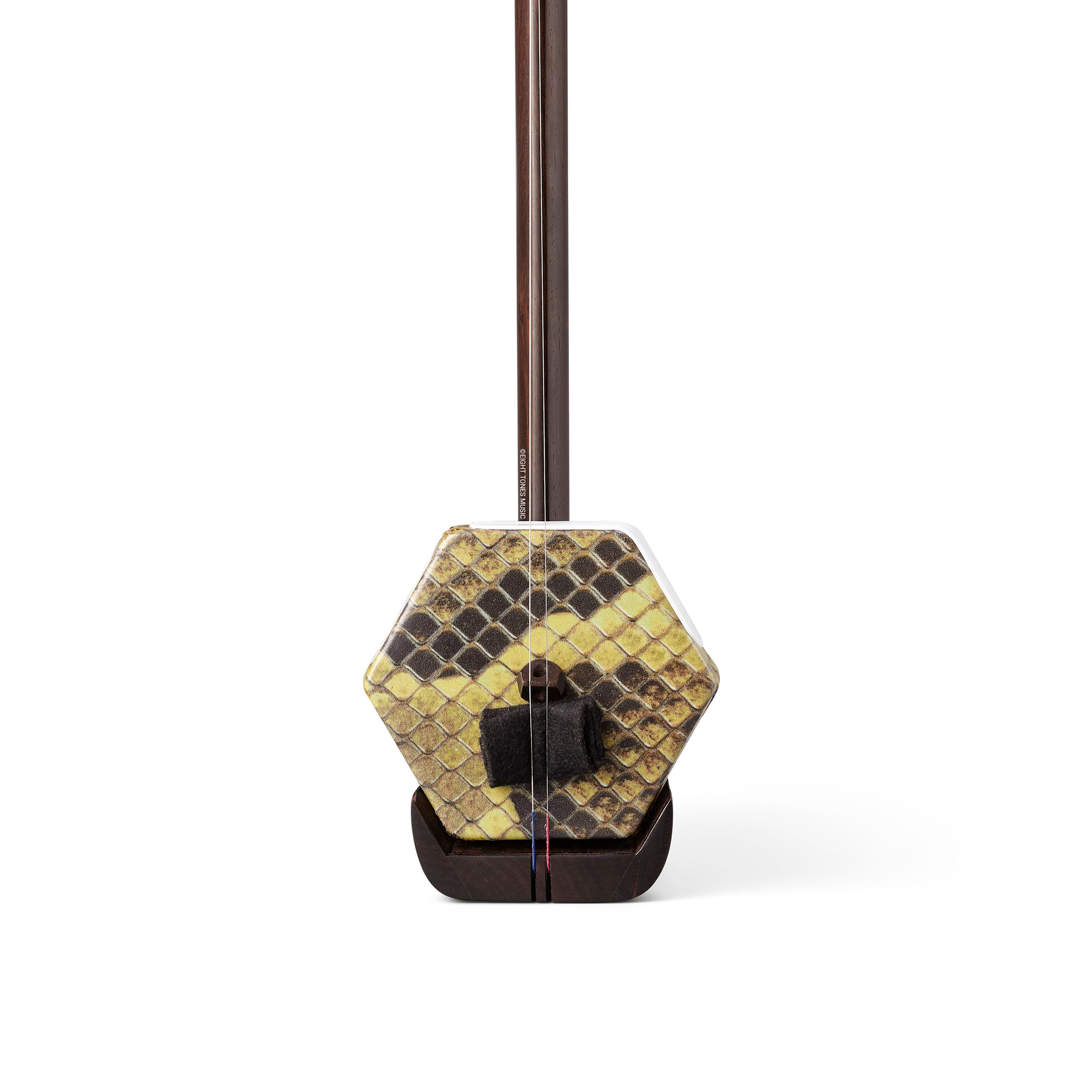 Bo Yue 2nd Grade Aged Rosewood Synthetic Membrane Erhu Front