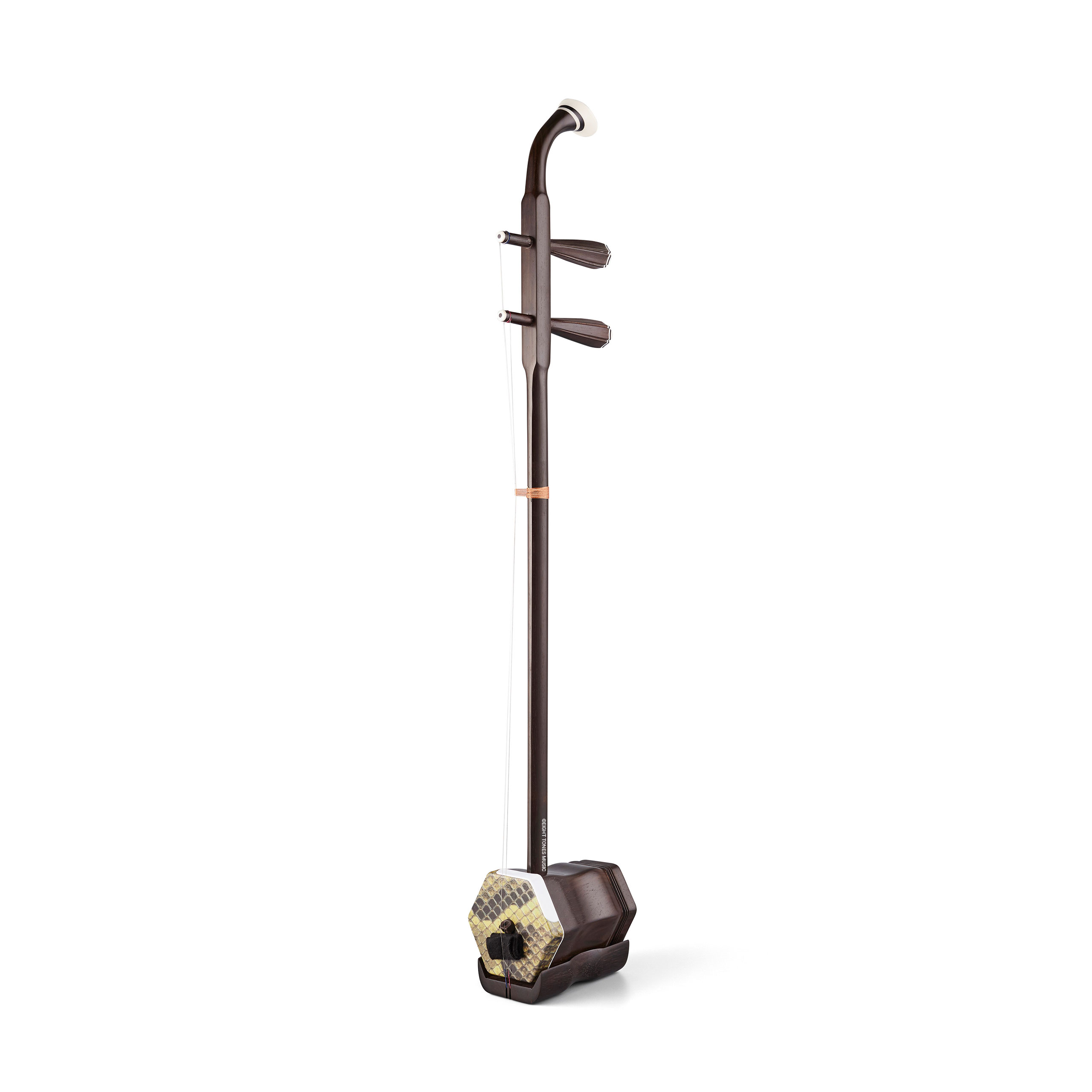 Bo Yue 2nd Grade Aged Rosewood Synthetic Membrane Erhu Full View