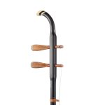 Dunhuang Yichang Black Lacquered Iron Pear Rosewood Erhu headstock left